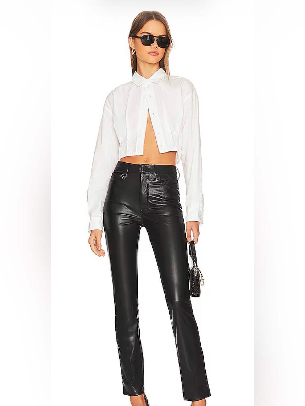 MOTHER Dazzler Skimp leather pants